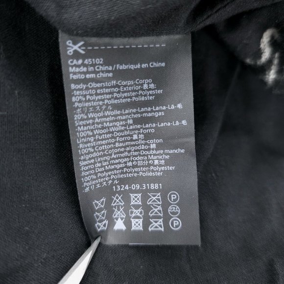 Maison Scotch Soda Leopard Animal Print Bomber Jacket Wool Blend Size 2 - Picture 10 of 11